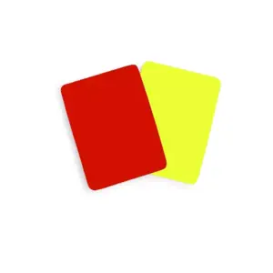 TARJETAS DE ARBITRO AM. Y ROJO FLUO
